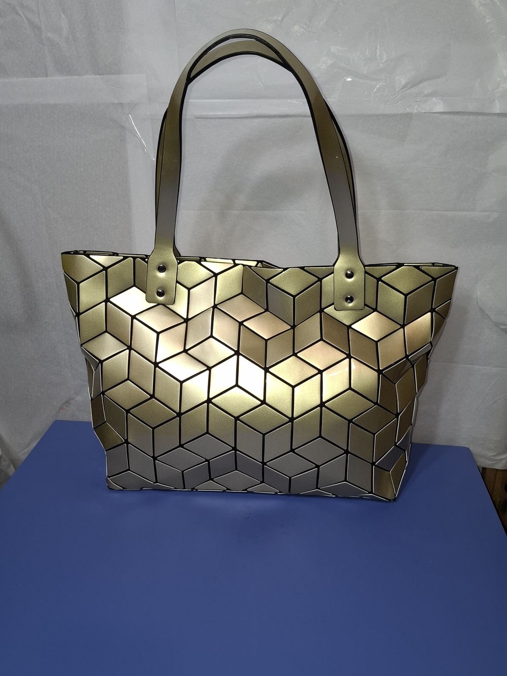 Emilio Pepe Italy 3D Geometric Tote Bag- EUC - Picture 5 of 12